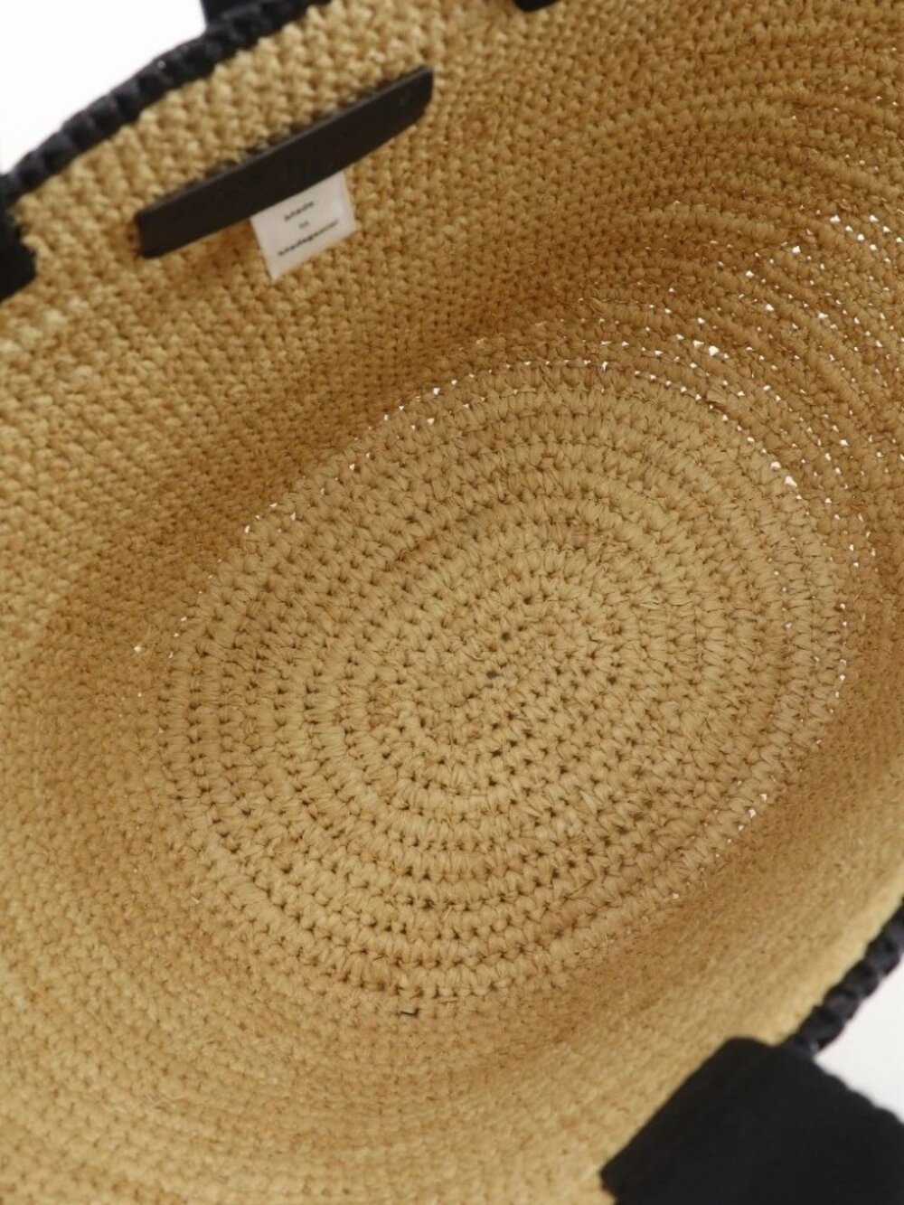 Area Free MAISON N.H PARIS Handbag Maison N.H. Paris Beige / black Raffia/... - Picture 6 of 12